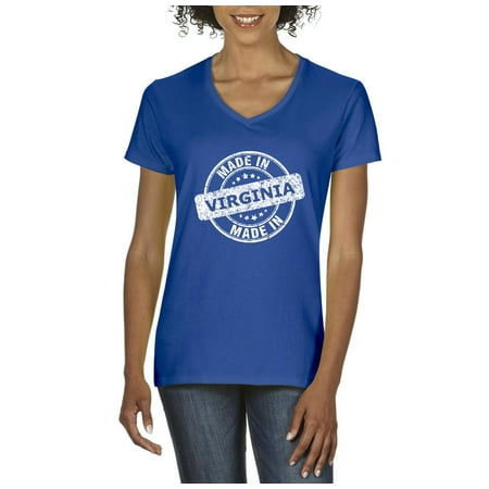 Wahoo Shorts - Made in VA Virginia Beach Map Cavaliers Wahoos Flag Home University of Virginia Womens Shirts V-neck