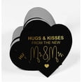 thumbnail image 3 of Inkdotpot Hugs & Kisses From The Wedding Bottle Tag Real Gold Foil Favor Hang Tag 50 Pack, 3 of 6