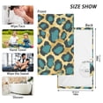 thumbnail image 2 of Gold Leopard Print Hand Towel Bath Towels Face Towels Cotton Absorbent for Home Hotel Spa Swimming Yoga Sports, 2 of 7