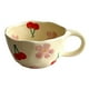 thumbnail image 5 of Taza de café de cerámica, taza de té de la leche con flores irregulares, taza de café reutilizable con asa, taza de café de 8,5 con flor para Bar y Rosa, 5 of 8
