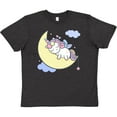 thumbnail image 3 of Inktastic Unicorn Moon Youth T-Shirt, 3 of 5