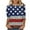 Multicolor, variant on Womens Tops Plus Size under $10 3/4 Sleeve Crewneck Independence Day Tees Casual Loose T Shirt Multicolor XXL