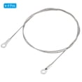 thumbnail image 3 of Uxcell 1.5mmx80cm Stainless Steel Security Cable 4mm ID Eyelets Ended Safety Wire Rope, 4 Pack, 3 of 6