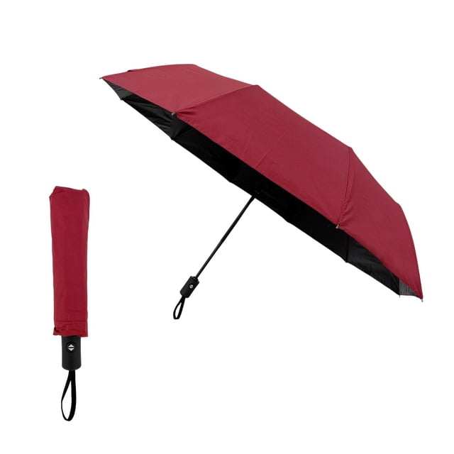 Sombrilla Automática 10k 60cm Doble Acción Color Pastel rojo