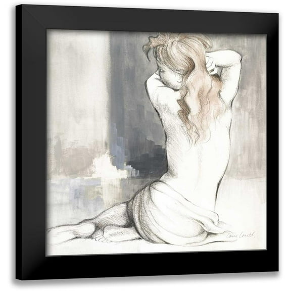 Loreth, Lanie 12x12 Black Modern Framed Museum Art Print Titled - Sketched Waking Woman I