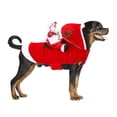 thumbnail image 5 of Bifavgk Funny Santa Rider Dog Costume, Dog Christmas Outfit, Santa Riding Pet Cosplay Costume for Christmas Party Holiday Photo Props, Fits Small Medium Dogs, 5 of 9