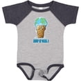 thumbnail image 3 of Inktastic Keep It Cool Melting Earth Ice Cream Cone Boys or Girls Baby Bodysuit, 3 of 5