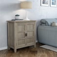 thumbnail image 2 of Burlington 30"WD Wood Transitional Low Storage Cabinet in Distressed Gray, 2 of 9