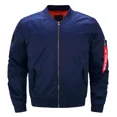 thumbnail image 1 of Chaqueta de talla grande de EE. UU. para hombre, otoño e invierno, estilo hip hop, informal, acolchada, cálida, parka, ropa de calle para hombre, abrigo de traje de béisbol grueso, 1 of 4