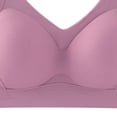 thumbnail image 3 of Kvture Supportive Bras for Older Women Seamless Wireless Push Up No Underwire Full Coverage Comfortable Bralette Pink Bra XXL, 3 of 4