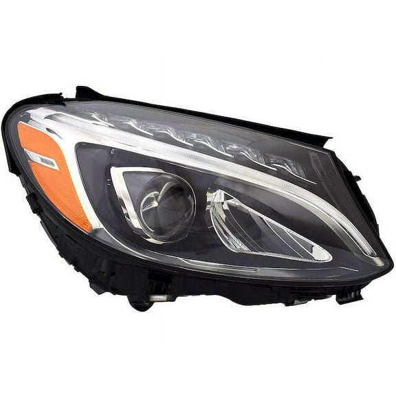 Right Headlight Assembly - Compatible with 2015 - 2018 Mercedes-Benz C300 2016 2017