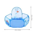 thumbnail image 2 of FONDOTIN Dolphin Pattern Kids Ball Pool and Basketball Tent Polyester Game Pit for Indoor and Outdoor Play Blue, 2 of 6