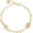 B-cross, variant on Gold-Plated Rose Rosary Cross Bracelet, Virgin Mary Catholic Women's Confirmation and Baptism Gift