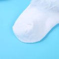 thumbnail image 4 of Zaldita Baby Girls Tulle Dress Socks Toddler Kids Solid Color Ankle Length Mesh Ruffle Princess Dance Socks White-A 1-3, 4 of 5