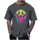 thumbnail image 1 of Blusas y camisas de manga corta y cuello redondo para hombre. Blusas/camisetas de manga corta con cuello redondo y estampado de Halloween para hombre. Blusa para hombre., 1 of 4