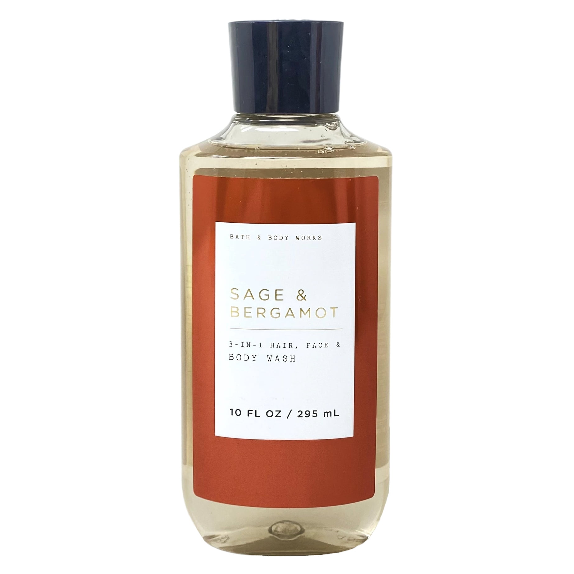 Bath & Body Works Men's Collection 3 Sage & Bergamot 3-in-1 Hair, Face & Body Washes with a Cabin Spice Bar Soap
