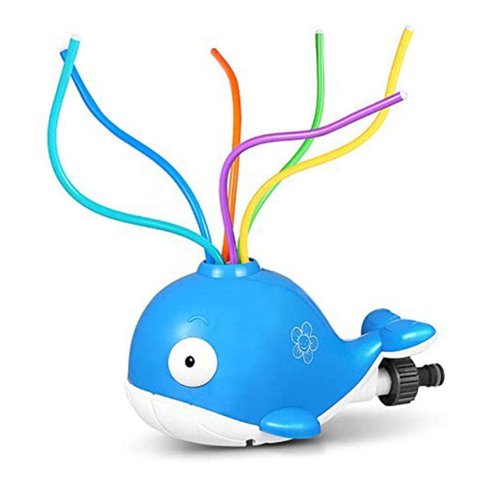 Outdoor Water Sprinkler Spray for Kids Outdoor Toy Water Sprinkler Whale Water Toy Kairaley Water Spray Sprinkler Water Spray Sprinkler Toy with 6 Colorful Wiggle Tubes 