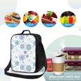 thumbnail image 4 of Disketp Retro ice blue snowflakes Bolsa Térmica Estampada para Almuerzo, Lonchera para Hombres y Mujeres Adultos, 4 of 7