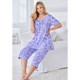 thumbnail image 5 of Only Necessities Plus Size 2-Piece Pintuck Tee And Capri Sleep Set, 5 of 6