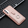 thumbnail image 2 of PU Leather Wallet Phone Case Compatible with Samsung Galaxy A13 4G,with Credit Card Holder 360° Rotating Ring Kickstand Shockproof Protective Rugged Phone Cover Snap Button Closure,Rosegold, 2 of 12