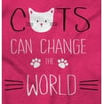 thumbnail image 2 of Cats Can Change the World Adorable Women Crewneck Sweatshirt Brisco Brands S, 2 of 5