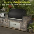 thumbnail image 5 of Built in Grill Cover for 42 Inch Outdoor Barbecue Grill Cover for Lynx, Twin Eagle, Wolf, , Coyote, Alfresco, Blaze, Water Resistant Elastic for Snug Fit, 1 Pack Built in BBQ Cover, 5 of 6