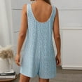 thumbnail image 6 of Censtreet Women Summer V-Neck Shorts Jumpsuit One Piece Bodysuit Pajama Sleeveless Bodycon Rompers Overall, 6 of 8