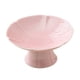 thumbnail image 5 of Soporte de postre de cerámica, plato de fruta con base, elegante cuenco de pedestal, pétalo decorativo Rosa, 5 of 9