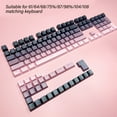 thumbnail image 3 of Gieenan Gradients Orange Black PBT Keycap Set with Shine Through Characters, Double Shot OEM Profile Key for Mechanical Keyboards, 3 of 13