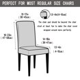 thumbnail image 3 of Qubjus Chair Covers for Dining Room Set of 6 Stretch Chair Slipcovers with Skirt Removable Washable Kitchen Chair Protector Cover Set for Home, Party, Wedding(Striped Blue, 6pcs), 3 of 4