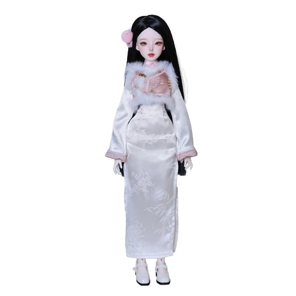 1/4 Ball Jointed Doll Seekly A in New Chinese Qipao Sweet & Articulated Charming Resin Doll Full Set Festival Gift