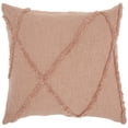 thumbnail image 1 of homeroots home decor 386305 Tea Pink Abstract Shaggy Detail Throw Pillow, 1 of 1