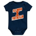 thumbnail image 2 of Newborn Navy Illinois Fighting Illini Sunday Comics 3-Pack Bodysuit Set, 2 of 4