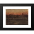 thumbnail image 2 of Frederick Judd Waugh 24x17 Black Modern Framed Museum Art Print Titled - Country Cabins at Sunset (1893), 2 of 5