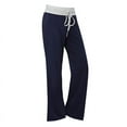 thumbnail image 3 of Audhol Sweatpants Women Women's Trousers Stitching Wide Leg Pants Temperament Commuting High Waist Straight Casual Pants Tall Sweatpants for Women Dark Blue 2XL, 3 of 3