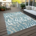 thumbnail image 6 of Addison Rugs Chantille Indoor/Outdoor Transitional Animal Print Teal Washable Rectangle Rug, 3' x 5', 6 of 6