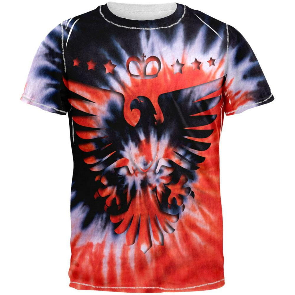 Old Glory - Tie Dye Eagle All Over Adult T-Shirt - Small - Walmart.com