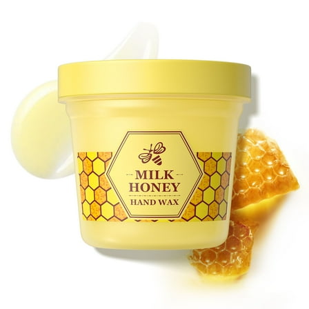 Milk Honey Hand Wax Honey Milk Wax Hand Mask Moisturizing Hydrating Nourishing Exfoliating Hand Film Hands Care 120g