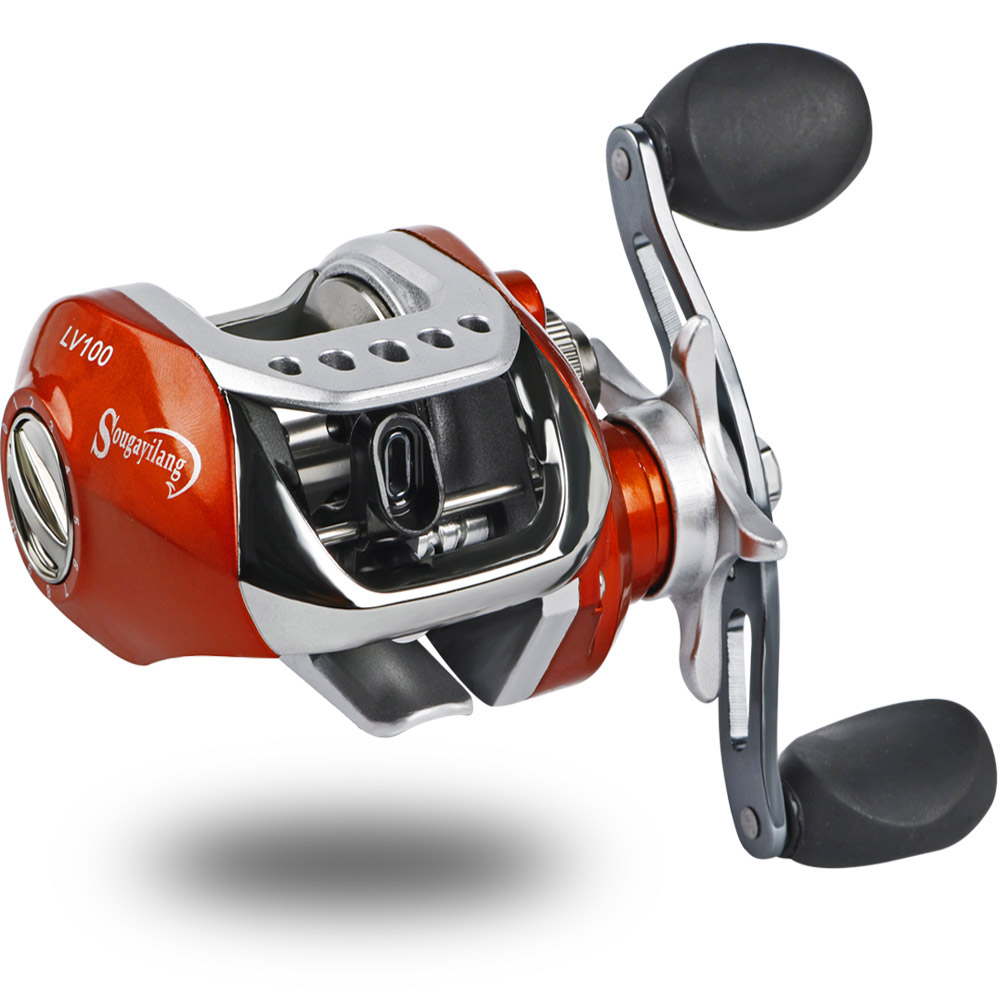 Sougayilang Baitcast Fishing Reel 10+1 Ball Bearings Fishing Reel for