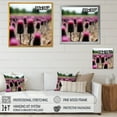 thumbnail image 4 of Designart "Pink Thistle Flower Field" Floral Wall Art - Traditional Pink Thistle Entryway Wall Art, 4 of 6