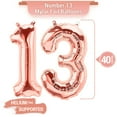 thumbnail image 3 of PARIS PRODUCTS - 13th Birthday Rose Gold Balloons & Number 13 Mylar Balloon, 13th Birthday Party Decor, 13th Birthday Decorations for Girl, 13th Birthday Decorations Girl 13, 3 of 4