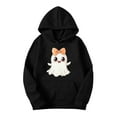 thumbnail image 4 of Craaazy Halloween Sweatshirt For Women Long Sleeve Hooded Tops With Pocket Halloween Printed Casual Loose Sweatshirt Gifts For Women, 4 of 4