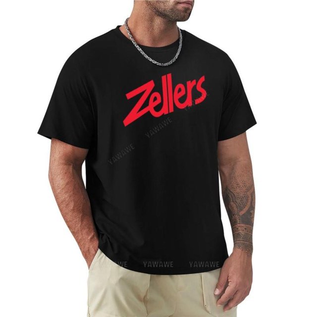 Zellers-Camiseta de algodón para hombre camisa de manga corta con cuello redondo en blanco color negro para entrenamiento
