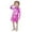 Hot Pink, variant on Girls Sequin Long Sleeve T-Shirt Dress Elegant Straight Cut Party Wear Silver 11-12 Years