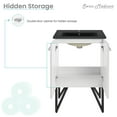 thumbnail image 3 of Swiss Madison SM-BV212MB Annecy 24" Free Standing Single Basin Vanity Set - White / Matte, 3 of 12