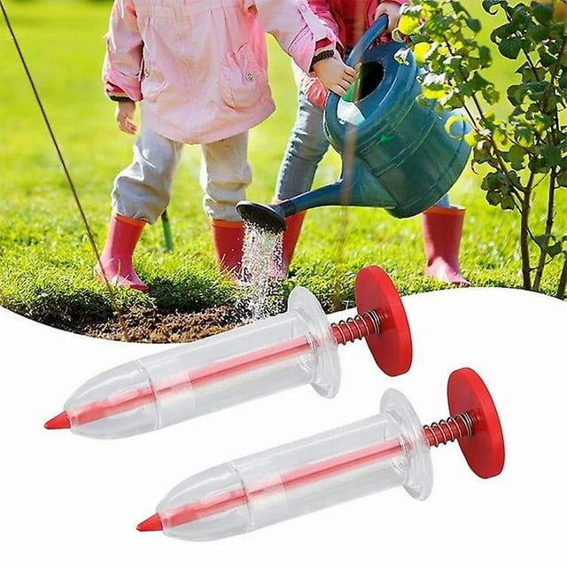 2 Pcs Manual Seed Dispenser Seeder Mini Seedling Seed Dispenser Seeder Garden Spreader Planter Hand Seeder Tool Manual Seeder Garden Flower Plant Seed