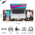 thumbnail image 5 of Long Mouse Pads for Desk,Pioneer Flower Floral Print Pattern Desk Mats on Top Of Desks, Desk Mouse Pad Extra Large with 3mm Non-Slip Base and Stitched Edge for Gaming,Office,Work,Home 31.5"x11.8", 5 of 6