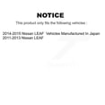 thumbnail image 2 of TEC Front Rear Ceramic Brake Pads Kit for Car Nissan LEAF KTC-100064, 2 of 10