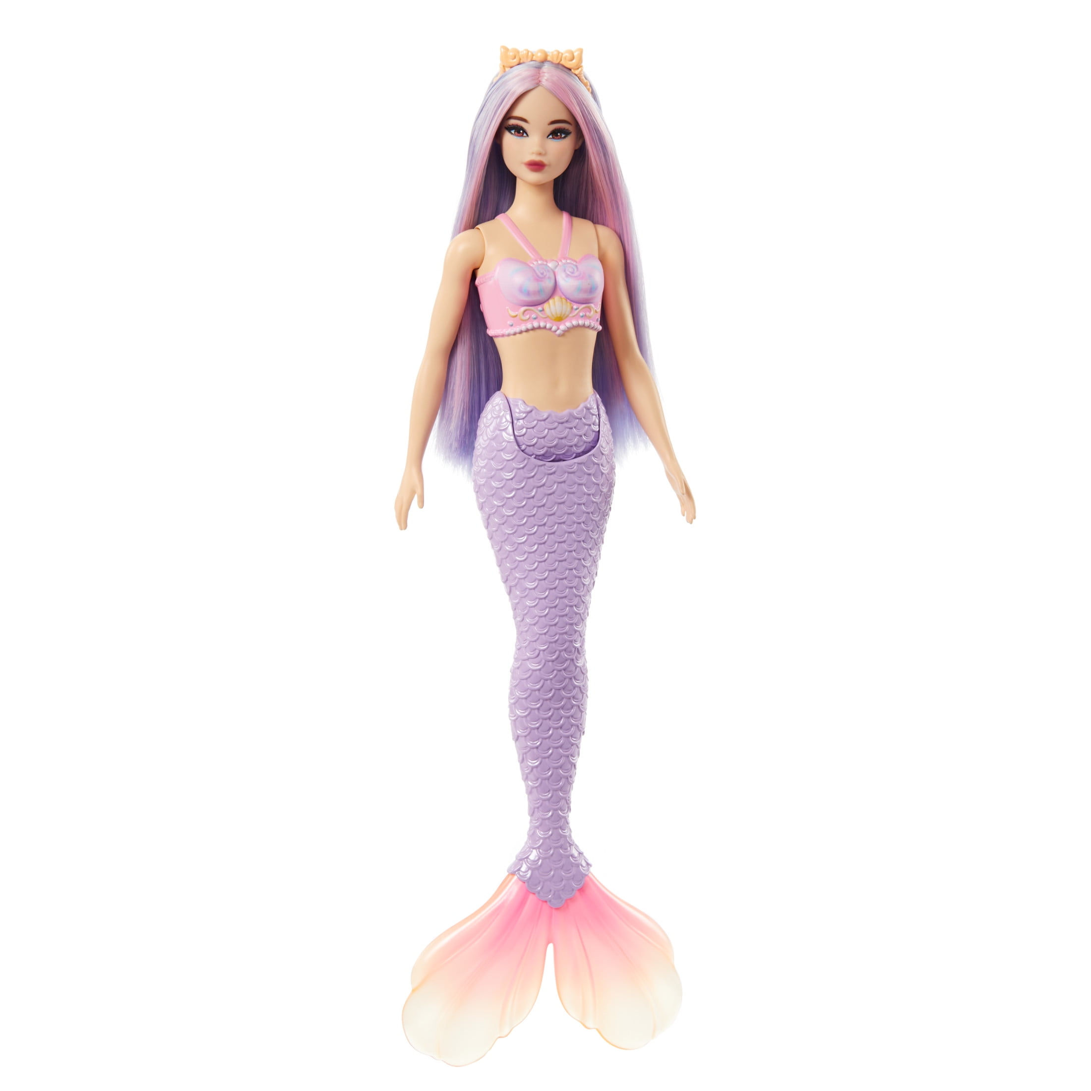 Free Shipping! Barbie Mermaid Doll with Pink and Lilac Hair