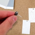 thumbnail image 2 of Épingles Pousse-Pousse pour Tableau d'Affichage Rondes Noires 50 Pcs, 2 of 8